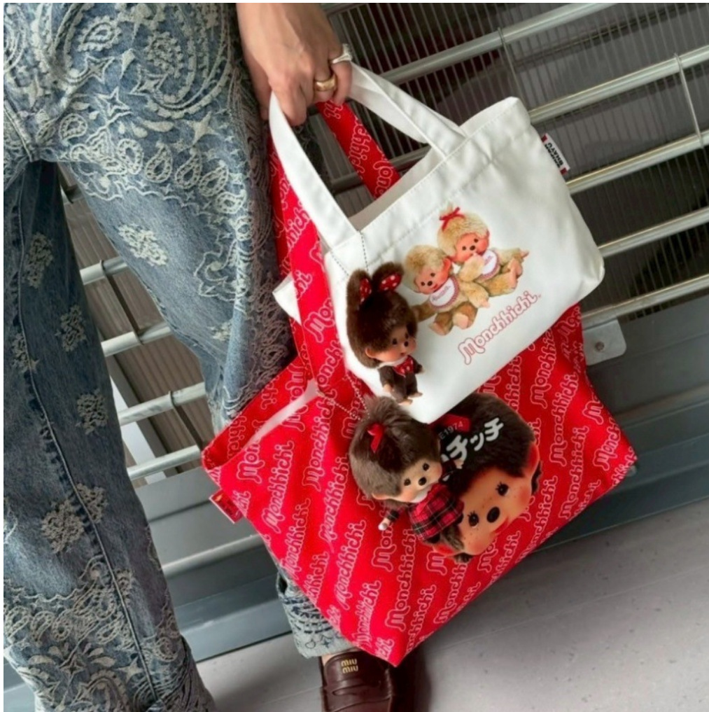Anime Tote Bag - Japanese, Korean and Thai cartoon Monchichi