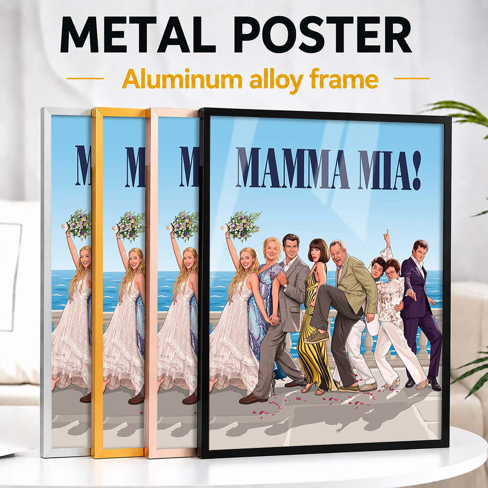 Art Print Framed - Mamma Mia Framed Metal Print Personalized