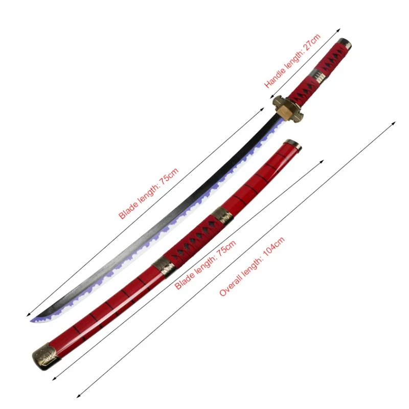 2026 Roronoa Zoro Katana Anime - Cosplay Prop Sword recension och pris