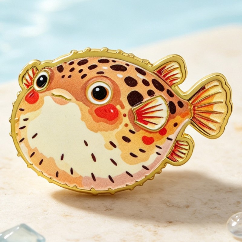 Vibrant Ocean Animal Enamel Pi - Enamel Pin Set recension och pris