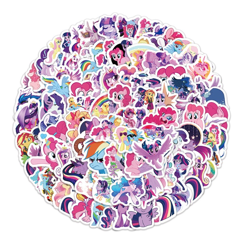 100pcs Cartoon My Little Ponys - Free Anime Merchandise recension och pris