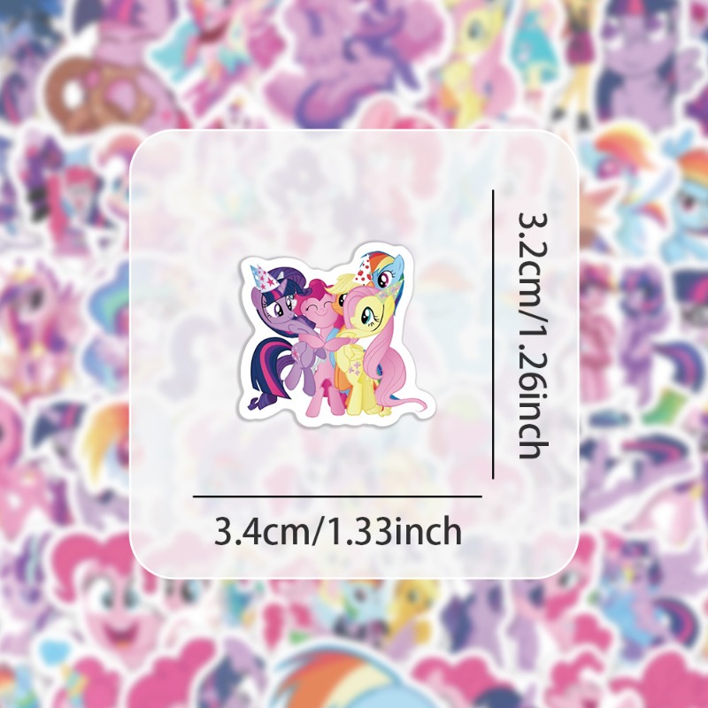 100pcs Cartoon My Little Ponys - Free Anime Merchandise recension och pris