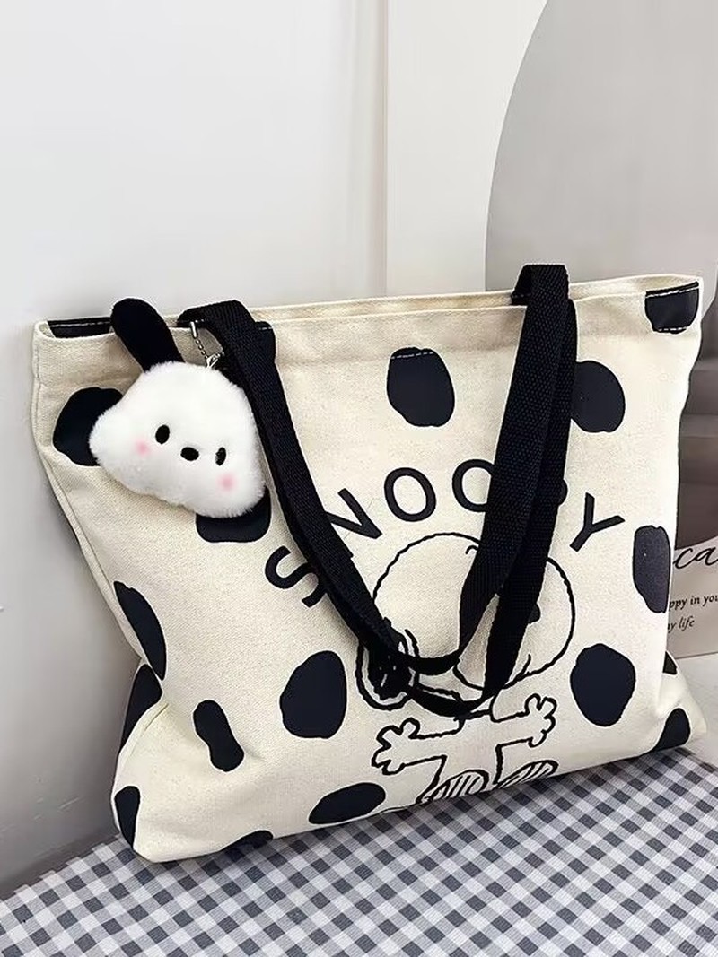 Cartoon Snoopy Canvas Shoulder - Anime Tote Bag recension och pris