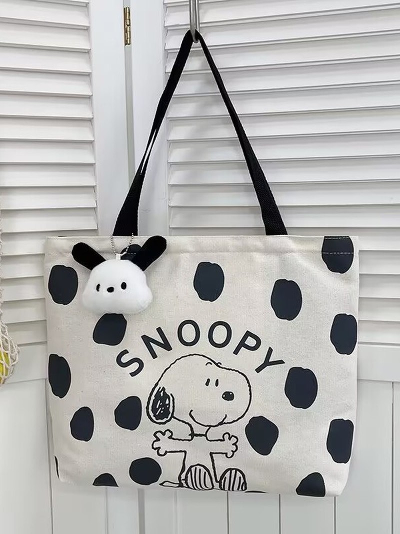 Cartoon Snoopy Canvas Shoulder - Anime Tote Bag recension och pris