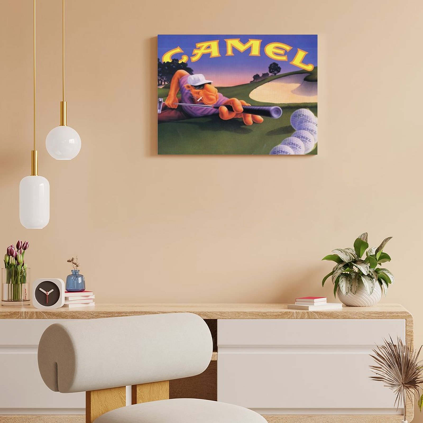 Vintage Joe Camel Roulette Ad  - Art Print Framed recension och pris