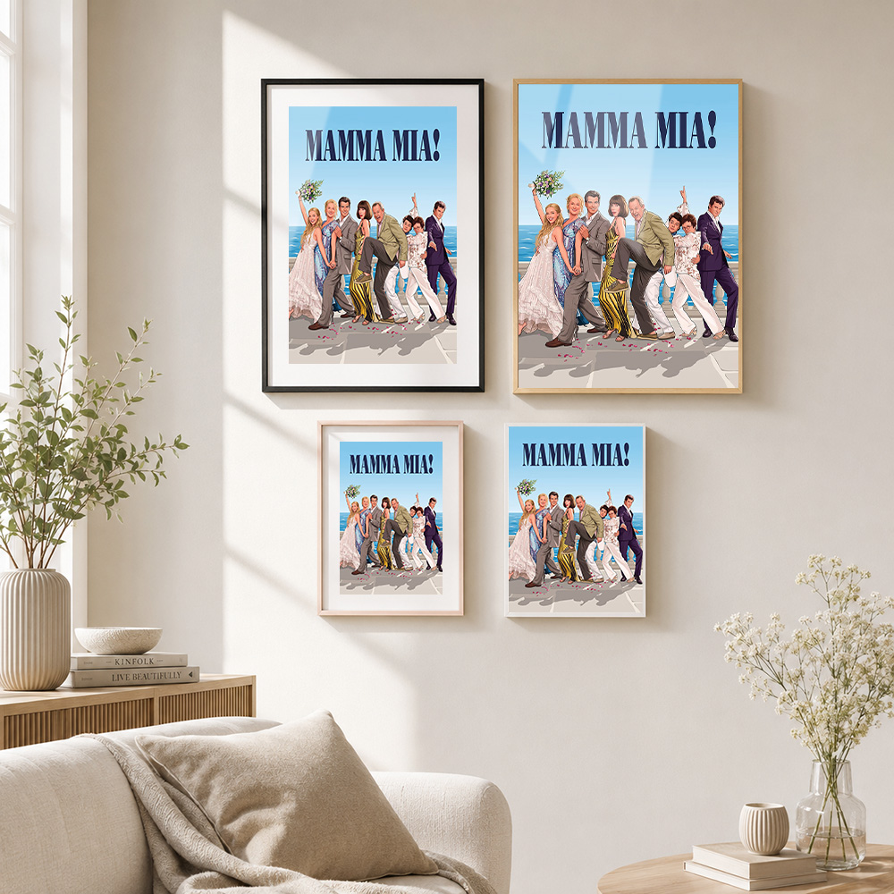 Mamma Mia Framed Metal Print P - Art Print Framed recension och pris