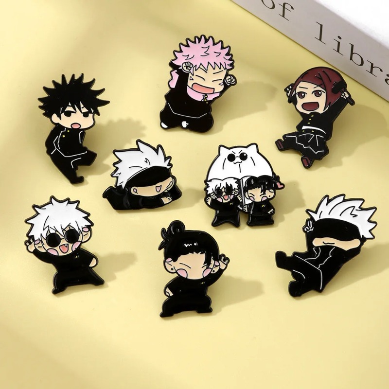 8pcs Anime Itadori Yuji Enamel - Enamel Pin Set recension och pris