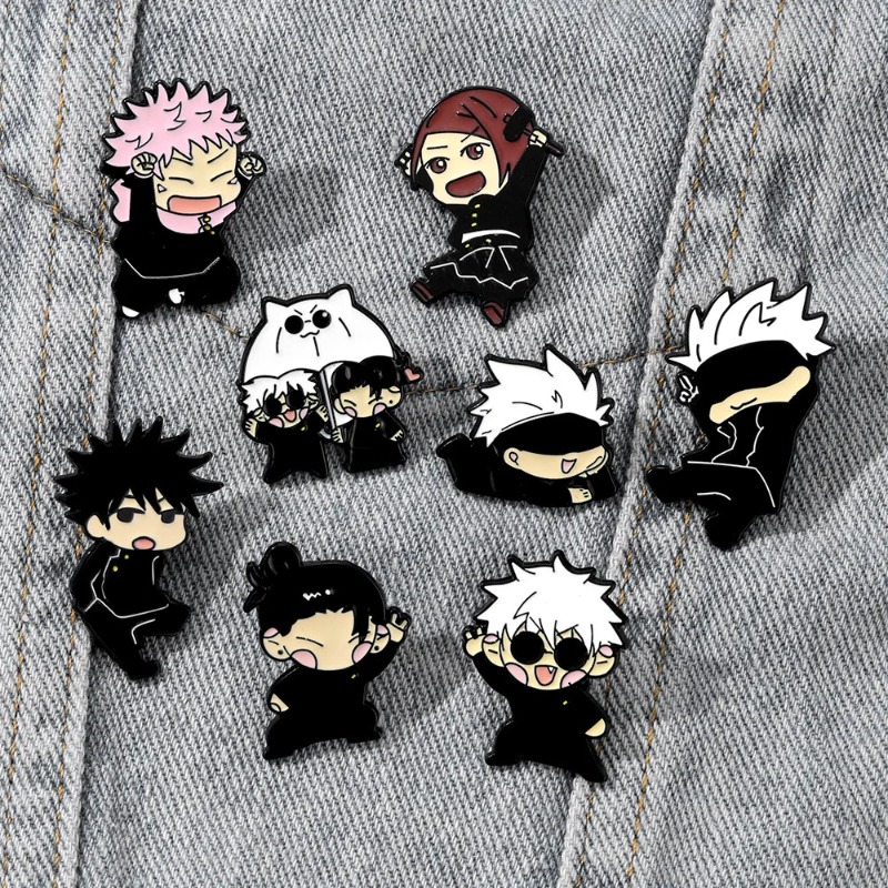 8pcs Anime Itadori Yuji Enamel - Enamel Pin Set recension och pris